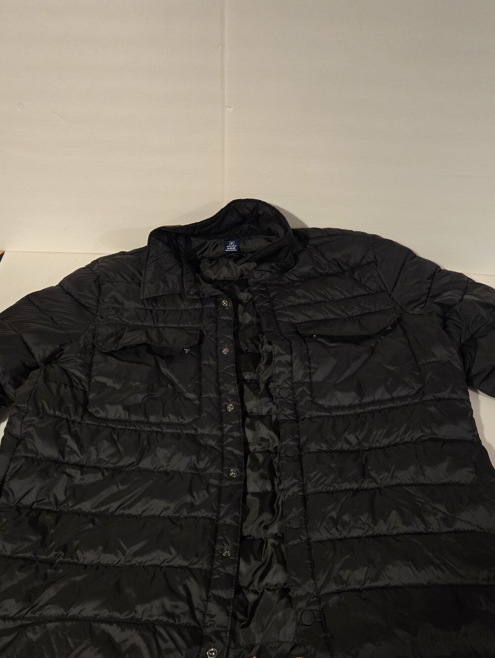 George Black Quilted Puffer Jacket